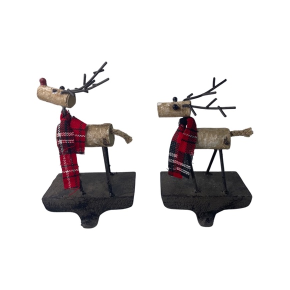 SALE - Reindeer Stocking Holders - Picture 1 of 3